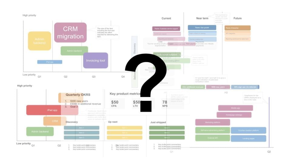 product roadmap diagrams