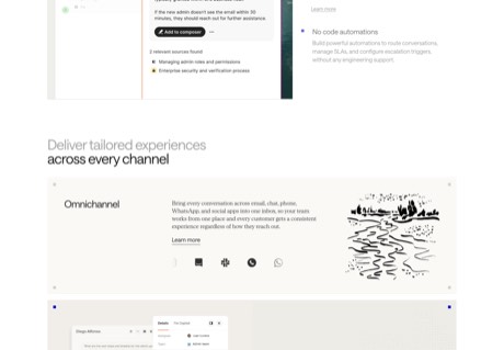 Intercom homepage capture