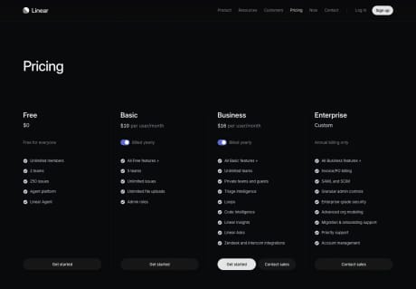 Linear pricing capture