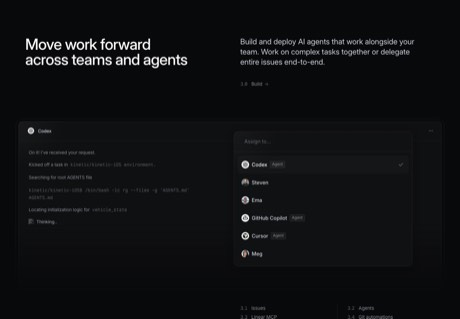 Linear homepage capture