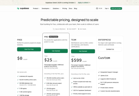 Supabase pricing capture